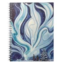 "Blue Aurora" Spiral Notitieboek