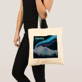 Blue Aurora Tote Bag (Voorkant (product))