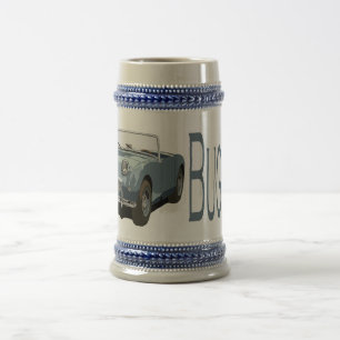 Blue Austin Healey Sprite Bierpul