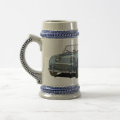 Blue Austin Healey Sprite Bierpul (Links)