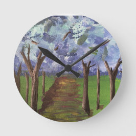 Blue Autumn Bossen Ronde Klok