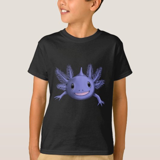 Blue Axolotl Shirt (Voorkant)