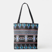 Blue Aztec Print Tas (Achterkant)