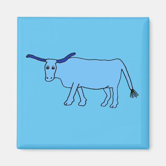 Blue Babe Magnet Magneet (Voorkant)