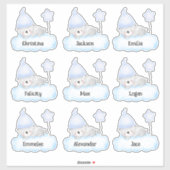 Blue Baby Beer Custom Meerdere Naam Stickers (Vel)