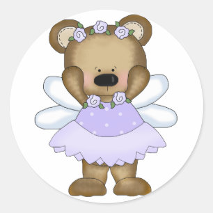 Blue Baby Beer Fairy Ronde Sticker
