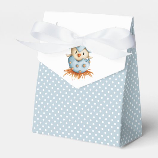 Blue Baby Bird Bedankdoosjes (Voorkant Zijde)