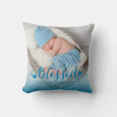 Blue Baby Birth Photo Keepomwille Sierkussen (Voorkant)