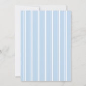 Blue Baby Bootie Aquarelle Baby shower Invitation (Dos)