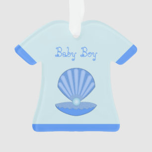 Blue Baby Boy Coquille d'huîtres et Pearl Custom