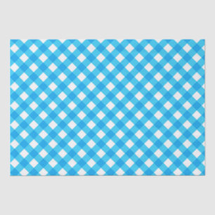 Blue Baby Boy Gingham Checkered Baby shower Tissuepapier