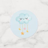Blue Baby Boy Shower Confetti (Kleine voorkant)