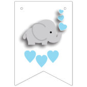 Blue 👶 Baby Boy Shower Party Vlaggetjes (Tweede vlag)