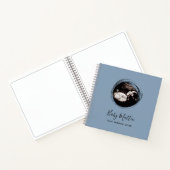 Blue Baby Boy Sonogram Ultrasound Pregnbook Notitieboek (Binnen)