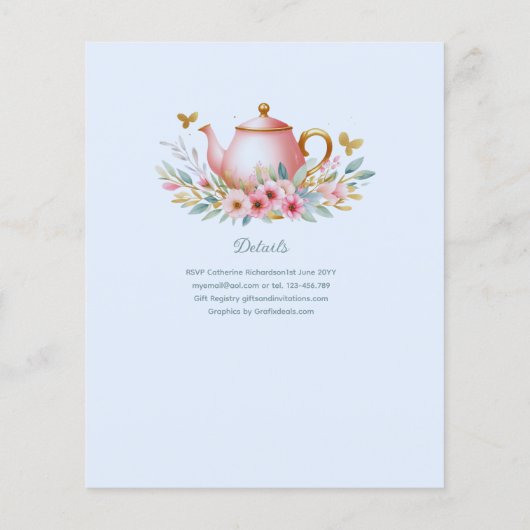 Blue Baby Brewing Thee Feest Borrel Bloemen Bruilo (Achterkant)