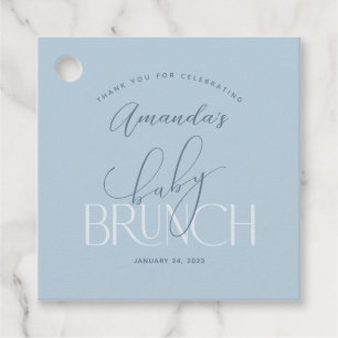 Blue Baby Brunch Dank Je Bedankjes Labels