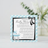 Blue Baby Buggy Kaart (Staand voorkant)