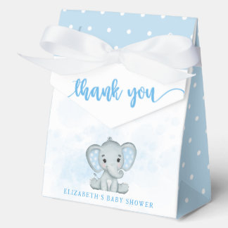 Blue Baby Elephant Little Peanut Baby shower Bedankdoosjes