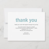 Blue Baby Feet c'est un garçon Photo Faire-part de (Dos)