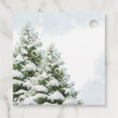 Blue Baby It's Cold Outside Baby Shower Bedankjes Labels (Achterkant)