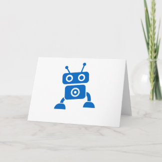 Blue Baby Robot Bedankt Kaarten