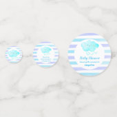 Blue Baby shower Cute Cloud Table Confetti (Voorkanten)