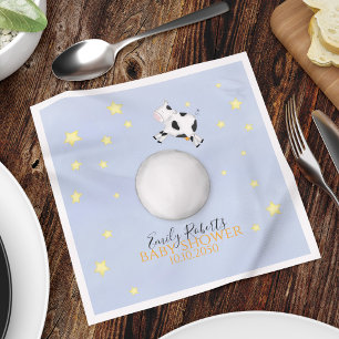 Blue Baby shower Nursery Rhyme Custom Servet