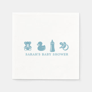 Blue Baby Shower Paper Napkin Servet
