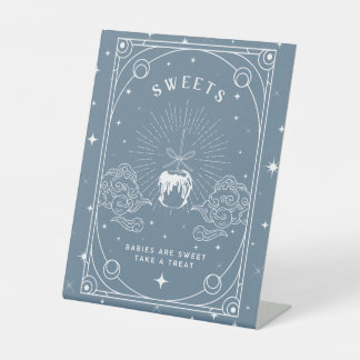 Blue Baby shower Sweet Dessert Table Reclamebord Met Voetstuk