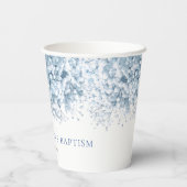 blue Baby's breath Baptism Papieren Bekers (Achterkant)
