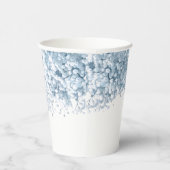 blue Baby's breath Baptism Papieren Bekers (Rechts)