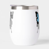 Blue Backed Butterfly Shadow Monogram (Rechts)