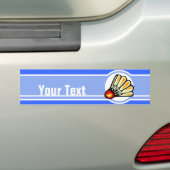 Blue Badminton Bumpersticker (Op auto)