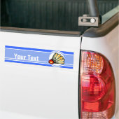Blue Badminton Bumpersticker (Op Truck)