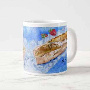 Blue Baguette Le Café Mug