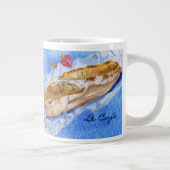 Blue Baguette Le Café Mug (Droite)