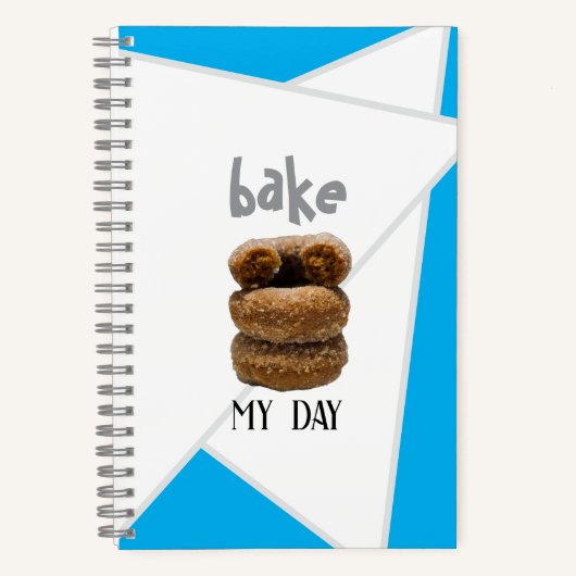 Blue Bake My Day Spiral Notitieboek (Voorkant)