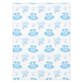 Blue Ballet Birthday Tutu & Pointe Shoes Tafelkleed (Voorkant)