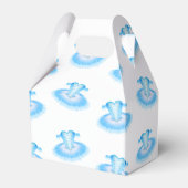 Blue Ballet Birthday Tutu Waterverf Bedankdoosjes (Achterkant)