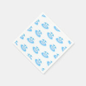 Blue Ballet Birthday Tutu Waterverf Servet (Hoek)