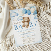 Blue Balloon We kunnen nauwelijks wachten op Baby Kaart