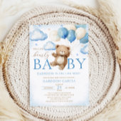 Blue Balloon We kunnen nauwelijks wachten op Baby Kaart