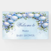 Blue Balloons Baby shower Spandoek (Horizontaal)