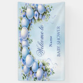 Blue Balloons Baby shower Spandoek (Verticaal)