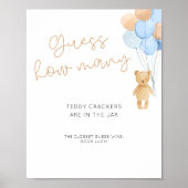 Blue Balloons Beer raad eens hoeveel Poster (Voorkant)