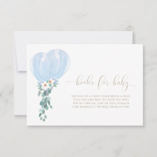 Blue Balloons Boeken Voor Baby Verlanglijstkaart Kaart