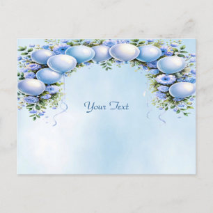 Blue Balloons Briefkaart