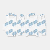 Blue balloons cadeaudoos bedankdoosjes (Uitgevouwen)