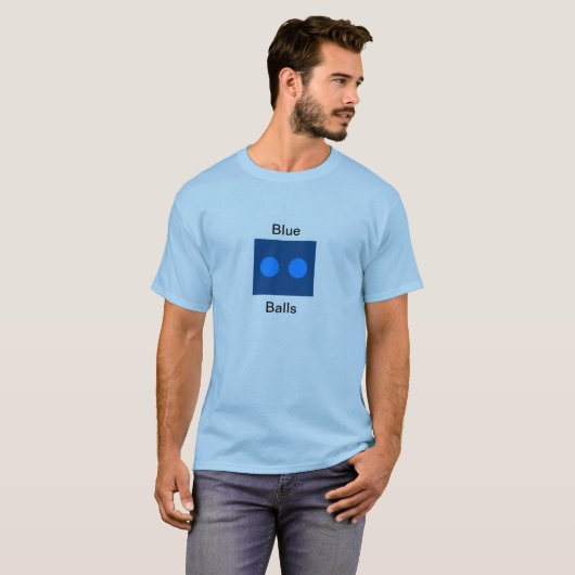 Blue Balls T-shirt (Voorkant volledig)