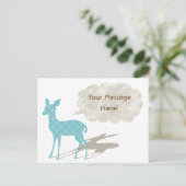 Blue Bambi All Occasion Custom Briefkaart (Staand voorkant)